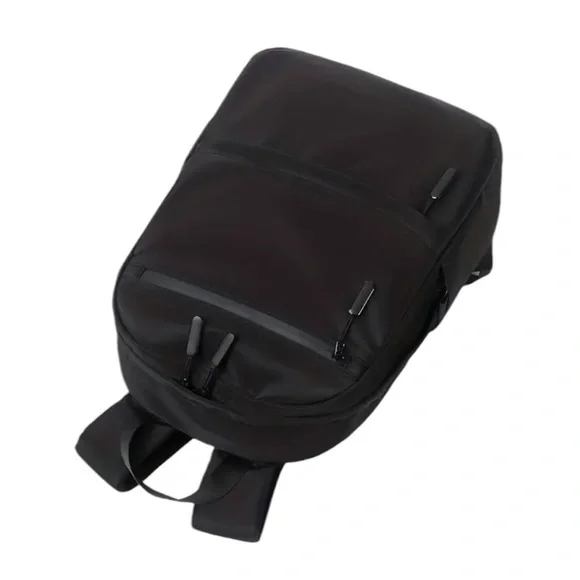 Unbranded Black Multi Pocket Unisex Backpack 14in. Laptop Bag - Picture 4 of 7